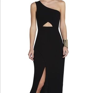 BCBG black kauri gown